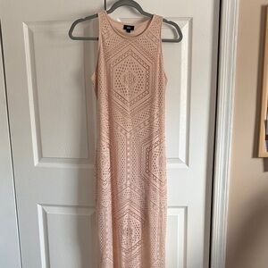 Blush Pink Sleeveless Maxi Dress
